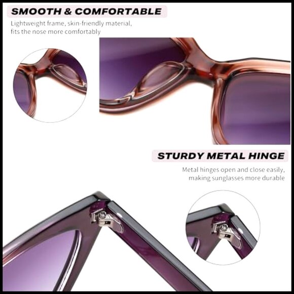 Small Cat Eye Sunglasses UV400 Protection Vintage Chic Retro Shades main image 6
